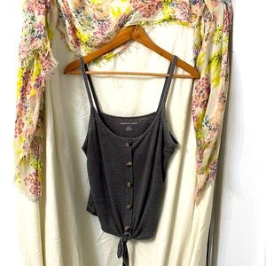 American Eagle vintage blue tank